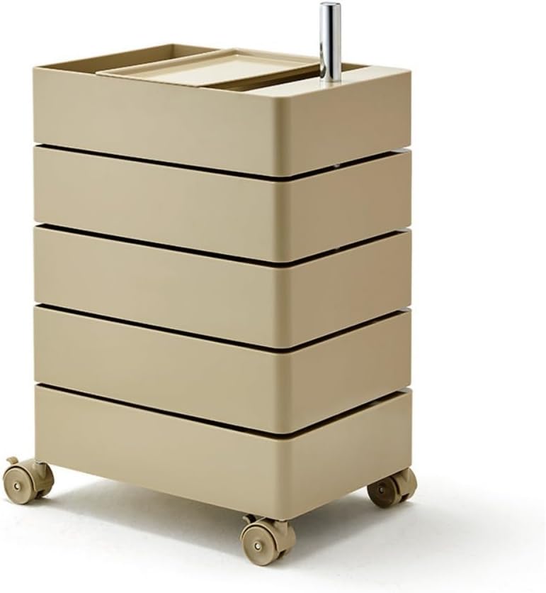 360°コンテナ 5段 リプロダクト トレイ キャスターワゴン ドロワー